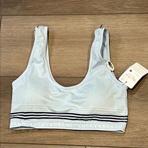 NWT Lucky Brand Seamless Comfort Lounge Bralette Sz Medium Light Padding Elastic